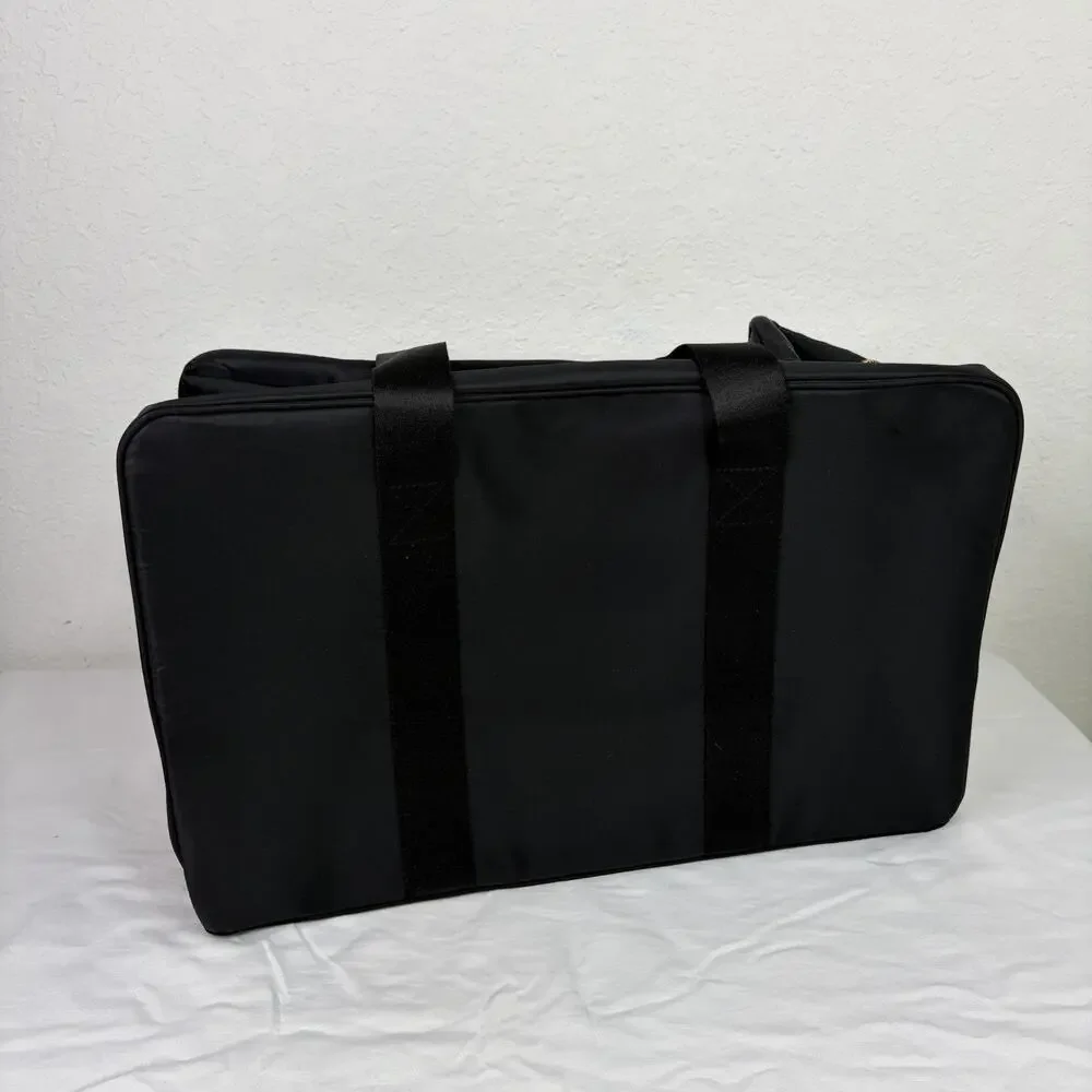 Rabanne Black Duffle Weekender Bag, NWOT, masculine, classic, lightweight.
